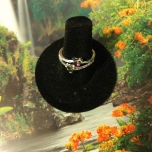 925 stamped  heart ring